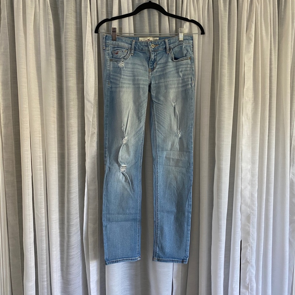 Light Washed Distressed Hollister Jeans